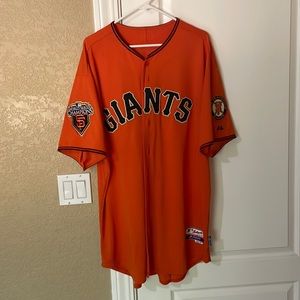 MLB Giants Authentic Orange Jersey
